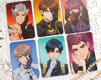 Lads Love and Deepspace Photocards Zayne Xavier Valko Rafayel Sylus Caleb Anime Room Decor