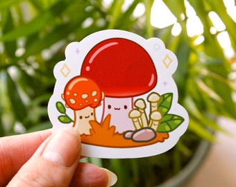 Mushroom Sticker | Die Cut Vinyl Sticker | Kawaii Sticker