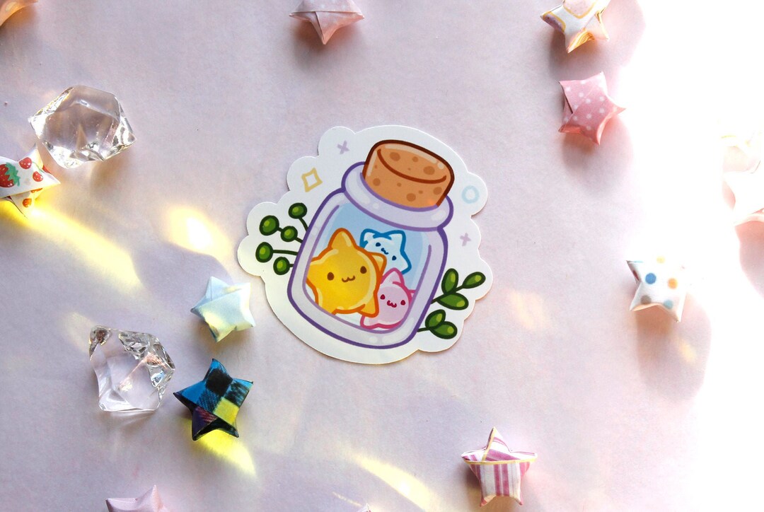 Star Fragment Sticker: Kawaii Die Cut Vinyl Sticker - Etsy