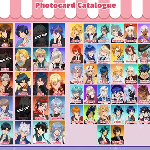 Lads Love and Deepspace Photocards Zayne Xavier Valko Rafayel Sylus Caleb Anime Room Decor image 10