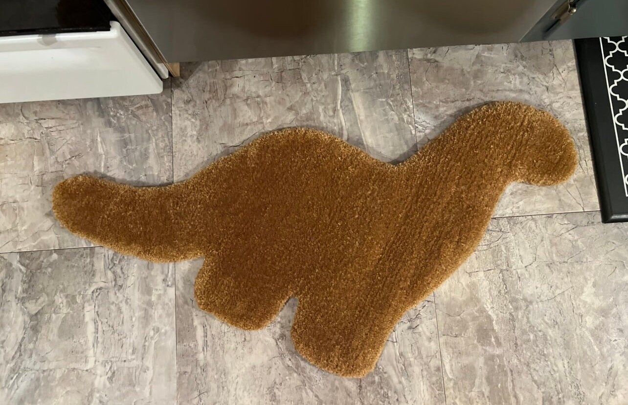 Nugget Rug, Nug Rug,tufted Dinosaur Nugget Rug, Dinosaur Nugget Home
