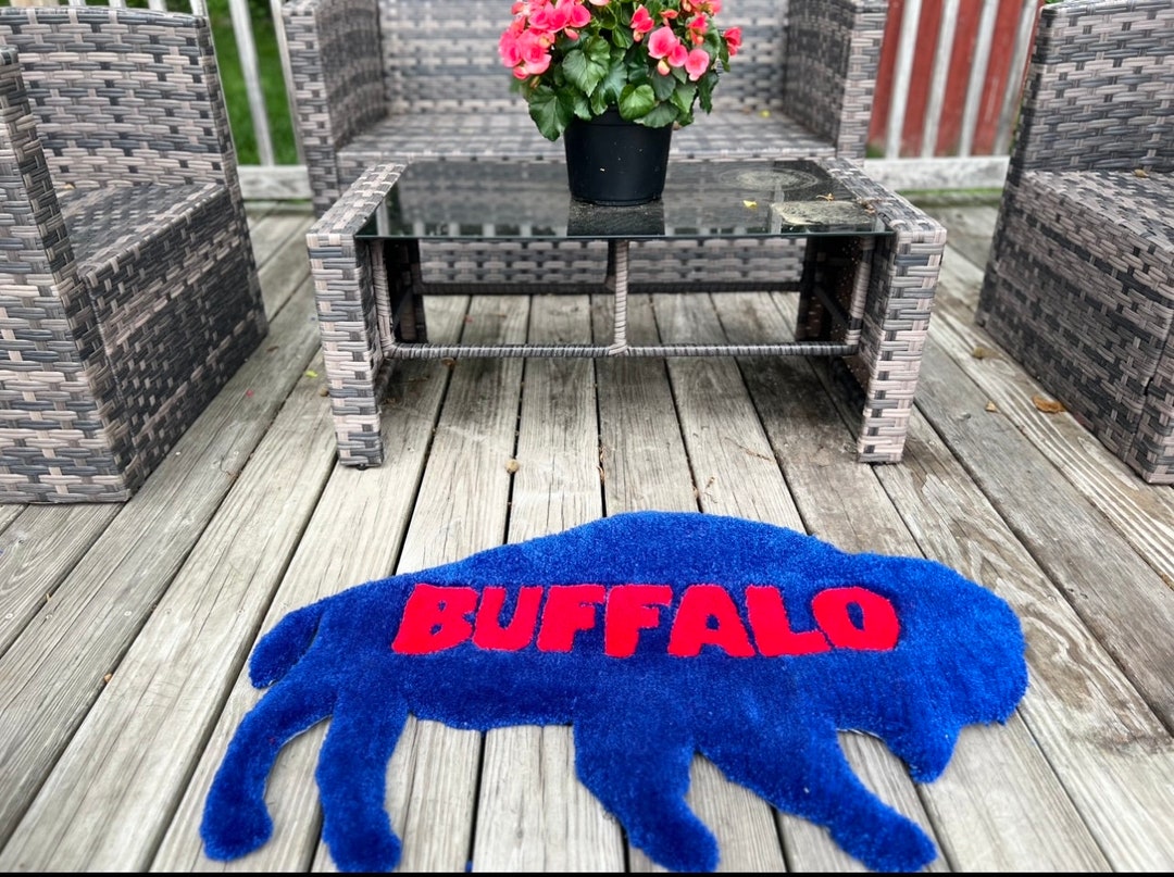 Handmade Buffalo Rug Buffalo Bills Home Decor Bills Rug Bills Mafia