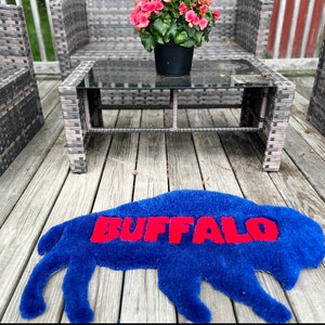 Handmade Buffalo Rug buffalo bills home decor bills rug bills mafia decor