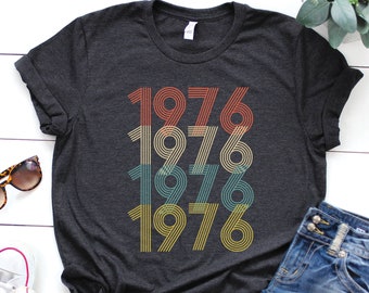 Vintage 1976 Shirt, 48th Birthday, gift for her or him