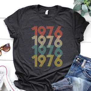 Vintage 1976 Shirt, 49th Birthday, gift for her or him