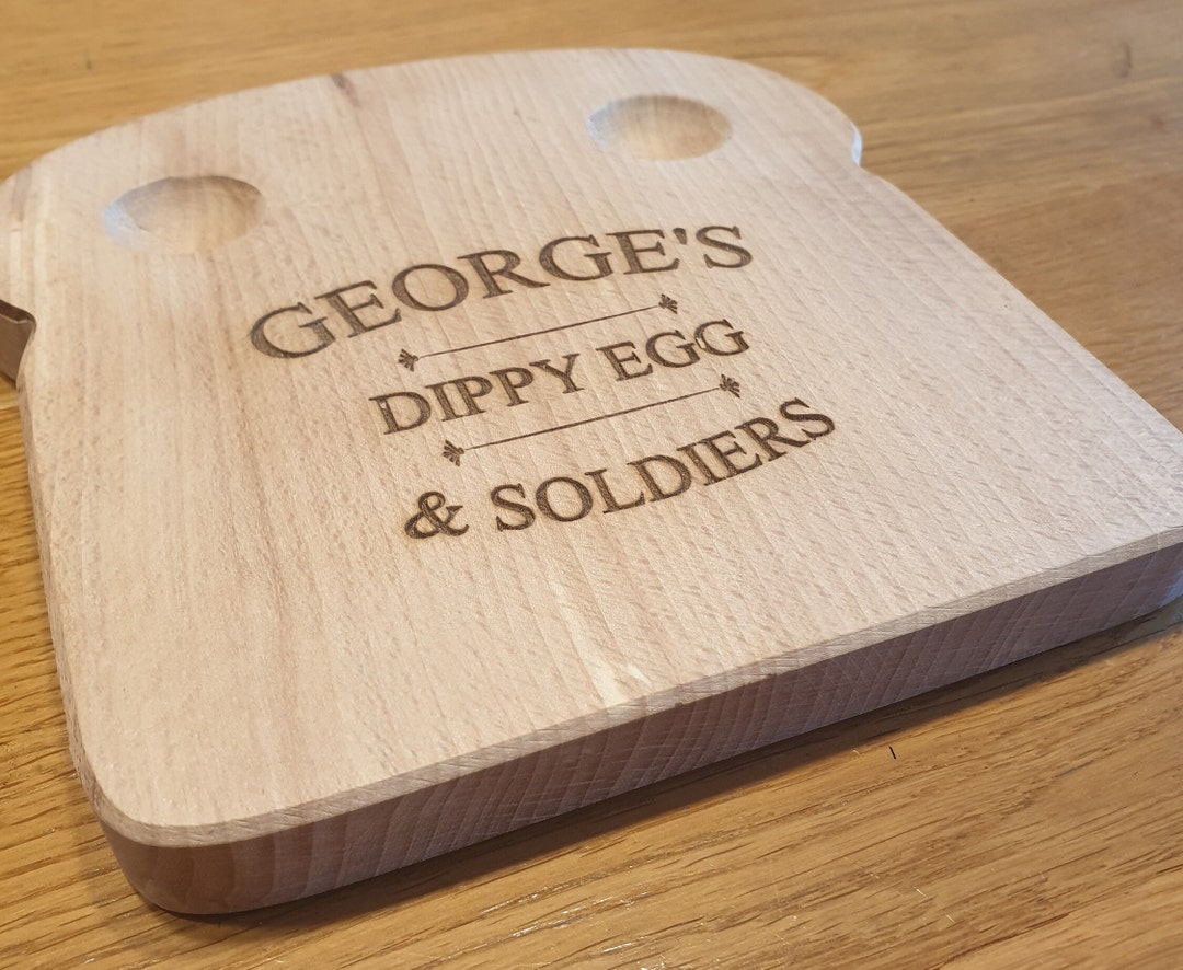 Personalised Dippy Egg and Soldiers Board Breakfast Board Etsy