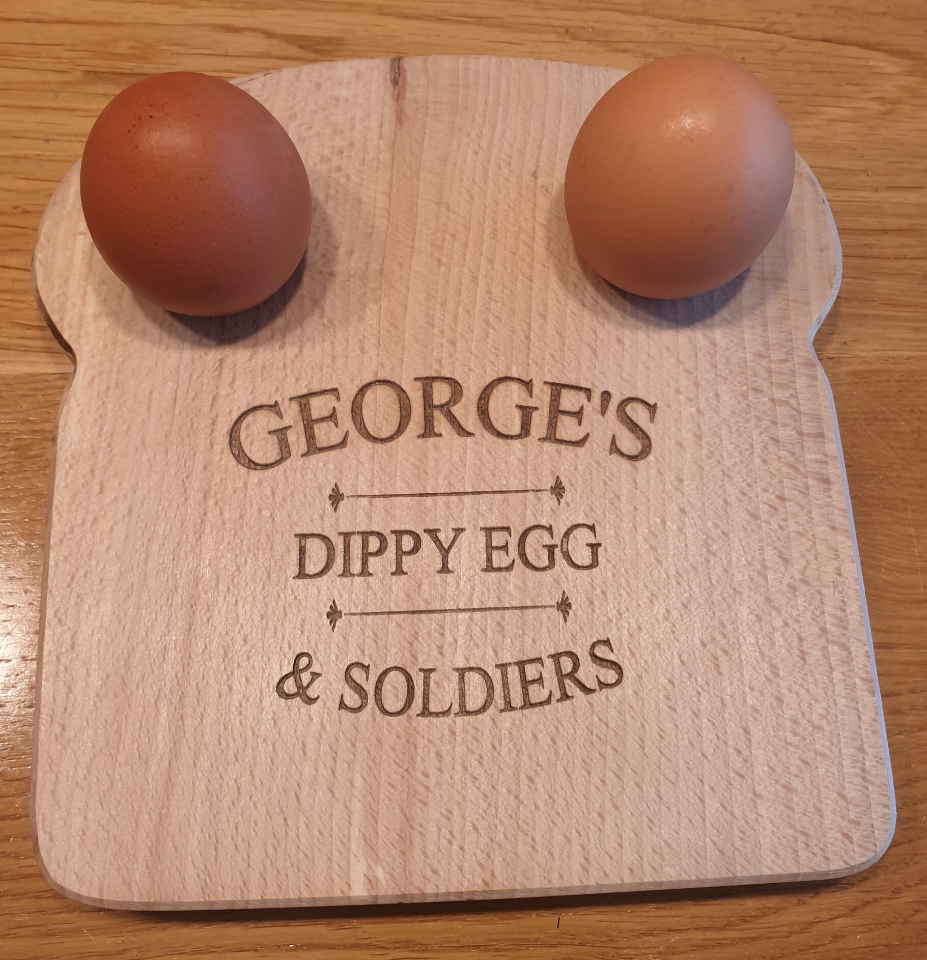 Personalised Dippy Egg and Soldiers Board Breakfast Board Etsy