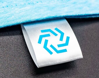 50pcs Color Brand Tags for Handmade Items | Custom Logo Tags Fold Over Labels for Clothing Fabric Labels Clothing Tags Sew-in Folded Labels