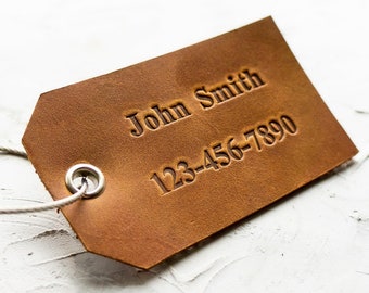 Personalized Leather Luggage Tag, Custom Engraved Leather Luggage Tags, Wedding Favors Luggage Tag Favor Bridesmaid Gift Groomsmen Gift