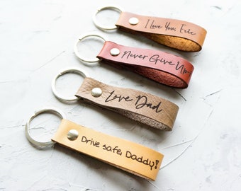 Actual Handwriting Keychain | Your Handwritten Keyring, Signature Keyring, Personalized Leather Keychain, Loss Gift, Custom Memorial Jewelry