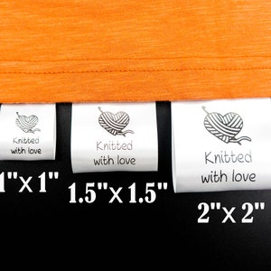 50pcs Custom Fabric Labels for Handmade Items | Satin Clothing Labels Wash Care Brand Tags Sew-in Fold Over Custom Logo Tags for Clothing image 2