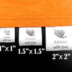 50pcs Custom Fabric Labels for Handmade Items Satin Clothing Labels Wash Care Brand Tags Sew-in Fold Over Custom Logo Tags for Clothing image 2