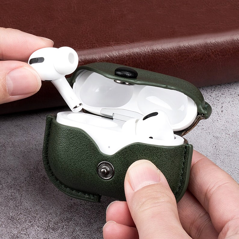 Personalized AirPod Pro Case, Custom Engraved AirPod Pro Case, PU Leather Protective Cover for AirPod Pro, Customized Airpods Pro Case image 6