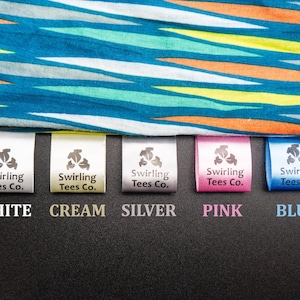 50pcs Custom Fabric Labels for Handmade Items | Satin Clothing Labels Wash Care Brand Tags Sew-in Fold Over Custom Logo Tags for Clothing image 3