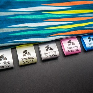 50pcs Custom Fabric Labels for Handmade Items | Satin Clothing Labels Wash Care Brand Tags Sew-in Fold Over Custom Logo Tags for Clothing image 8