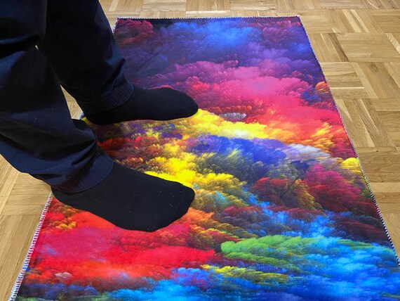 Rainbow Area Rugs 3d Carpets Colorful, Rainbow Area Rug 8×10