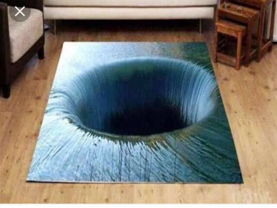 3d Deep Hole In The Water 3d Carpets Turkish Rugs Area Etsy Singapore