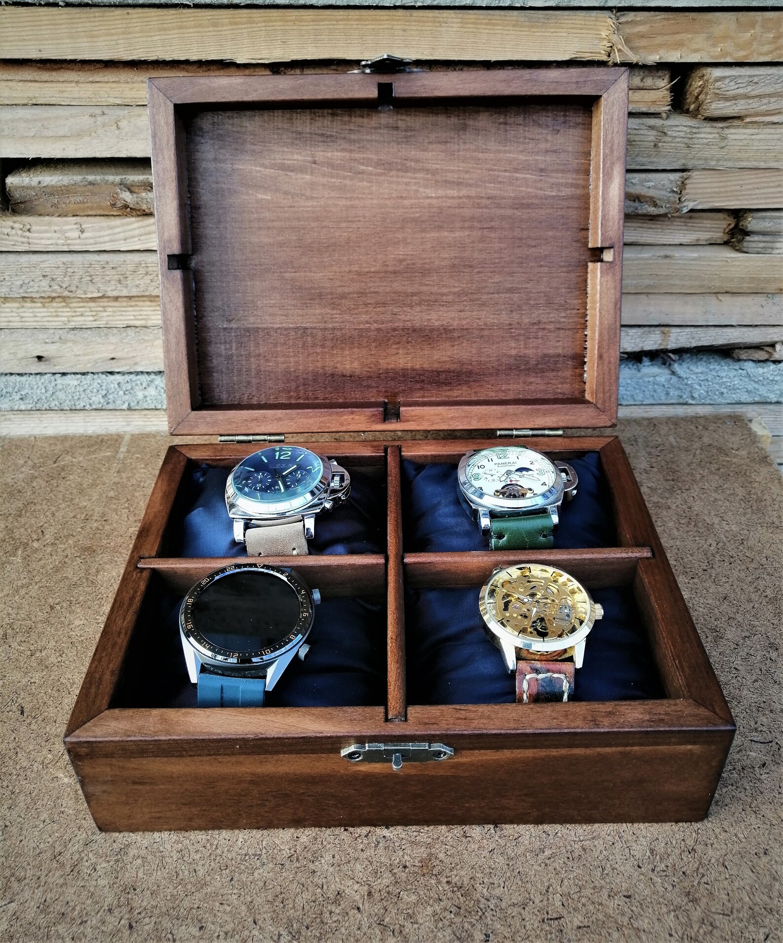 Watch Storage Watch Organizer Wooden Handmade Watch Box Custom Etsy