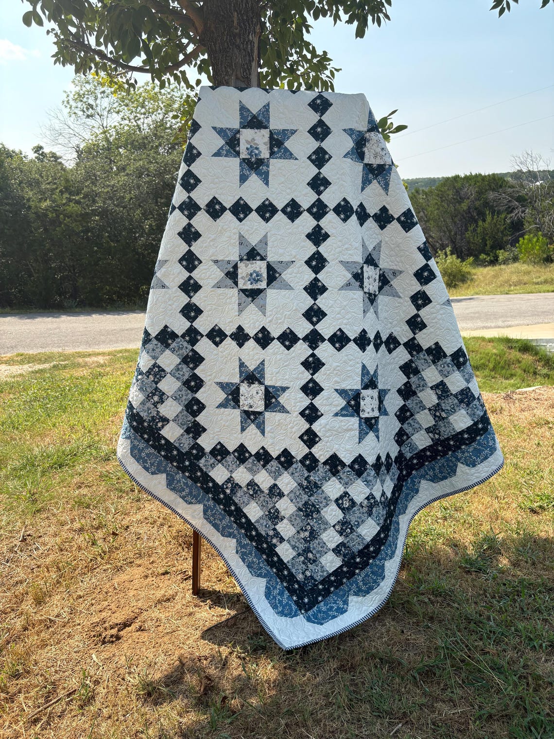 Moda Springbrook Quilt Kit COTTAGE BLUES Moda Quilt KIT by Pastry Shop Quilts - Etsy