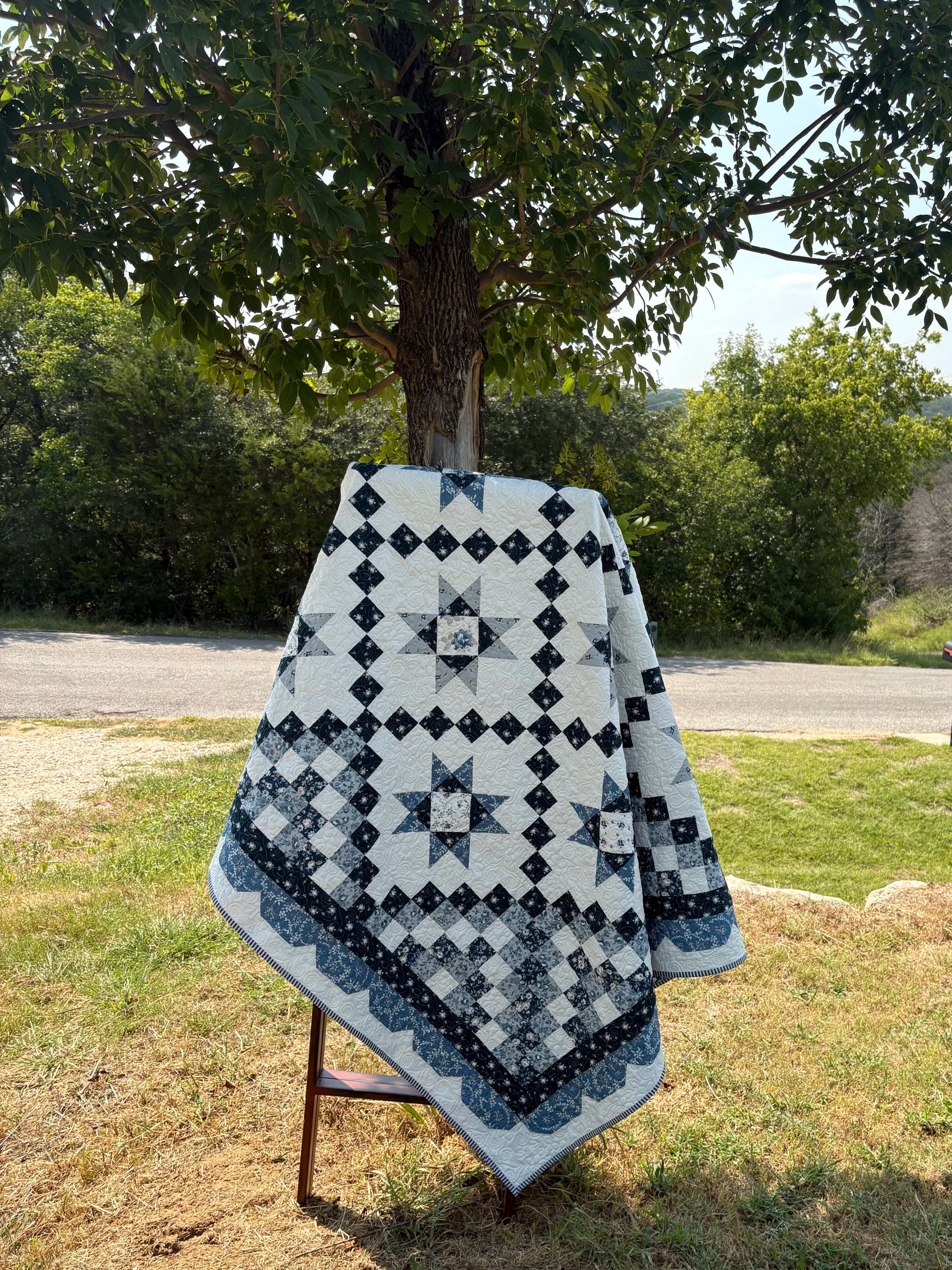 Moda Springbrook Quilt Kit COTTAGE BLUES Moda Quilt KIT by Pastry Shop Quilts - Etsy