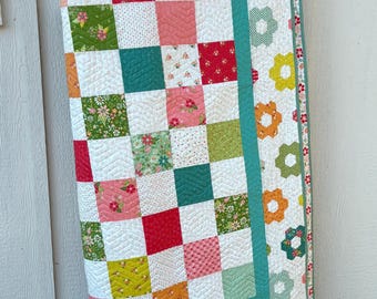 STRAWBERRY LEMONADE  Moda Quilt Kit Sherri & Chelsea by Pastry Shop Quilts