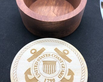 Set of 4 PREMIUM Handmade Nautical Hampton Anchor Coasters 3.5 Round Wood High Gloss Naval Decor