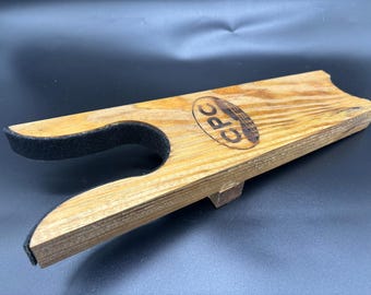 Tire-bottes En Noyer Fait Main – Pour Bottes De Cowboy, Grand Format (33 X 12,5 Cm), #A