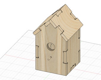 Bird House Plans: CNC Cut Files, Fusion 360 Model (Digital Download)