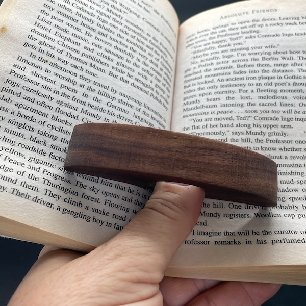 Book Place Holder, Laser Engraved, Book Lover Gift, Reader Gift, Book Accessory, Solid Wood, Wood Place Holder, Reading Accessory, Book Gift