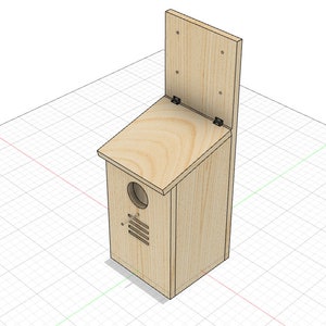 Screech Owl House Plans: 3D Model, Build Instructions (Digital Download)