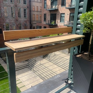 Balcony Bar, Outdoor Furniture, Drink Table, Balcony Furniture, Balcony Bar Table,Patio Furniture, Outdoor Table, Patio Table, Solid Oak