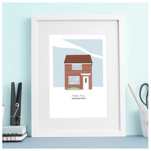 Personalised Home Illustration || New Home || Gift || Housewarming || Unique