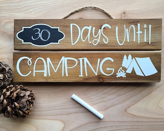 Countdown To Camping Printable