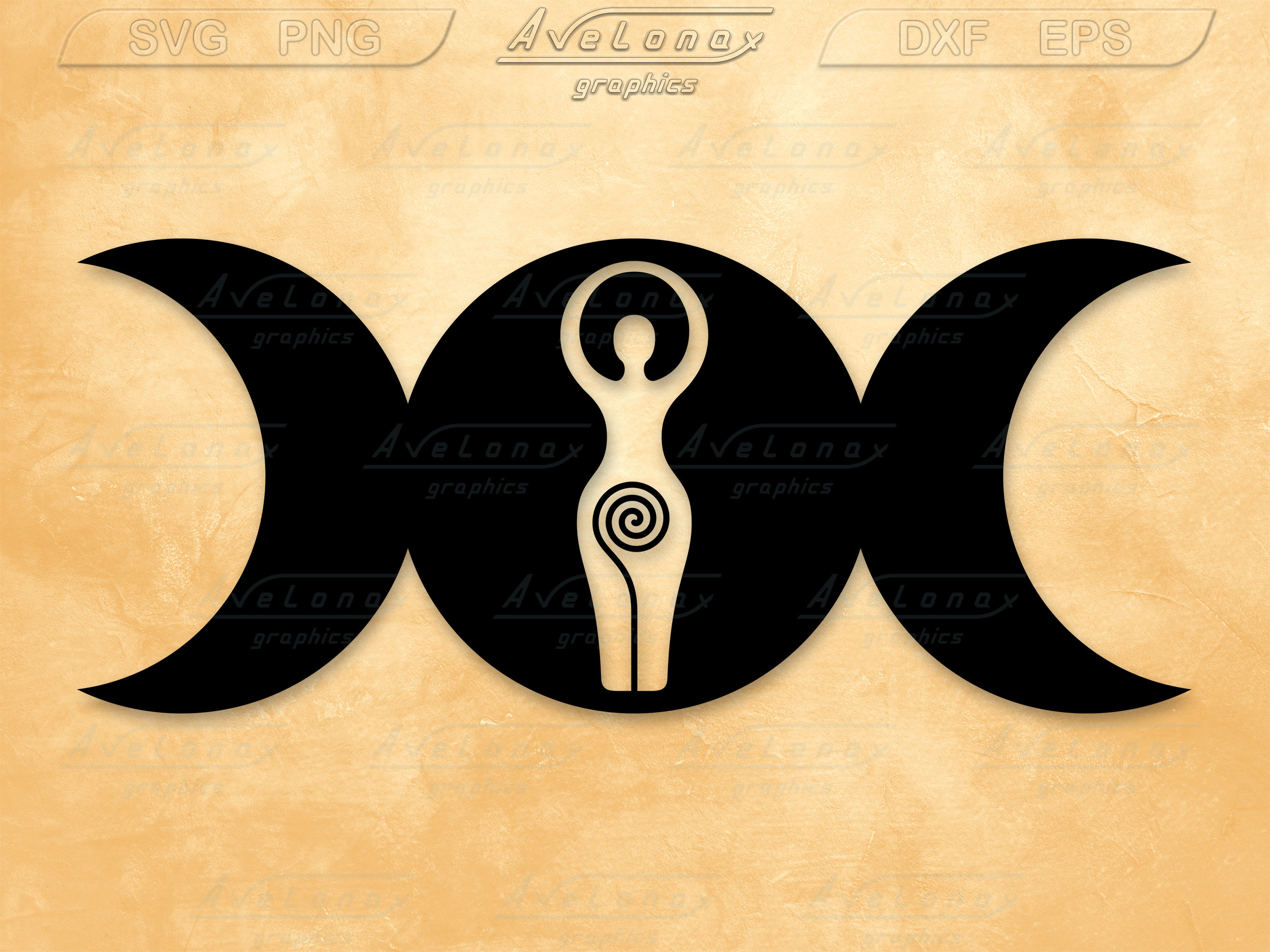 Spiral Goddess Digital Download SVG PNG