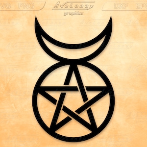 Horned god svg, Cernunnos cut file, Herne the hunter svg,  Wiccan art printable, Wiccan symbols svg