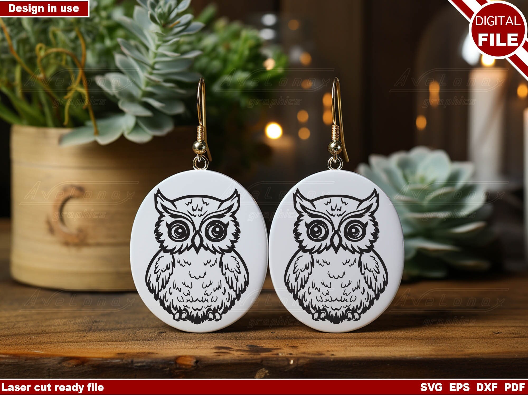 Acrylic Material Cute Big Eyes Grey Owl Earrings Party Gifts - Temu