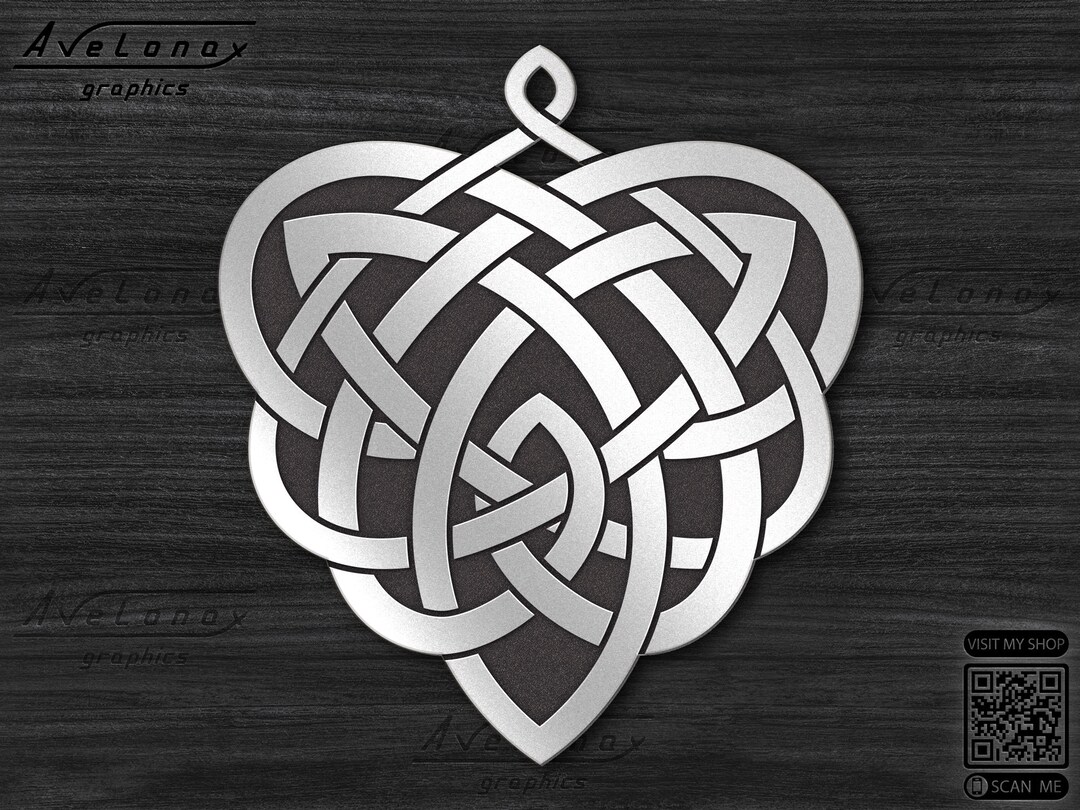 Celtic Trinity Knot Svg Nordic Pendant Laser Cut File Celtic Etsy