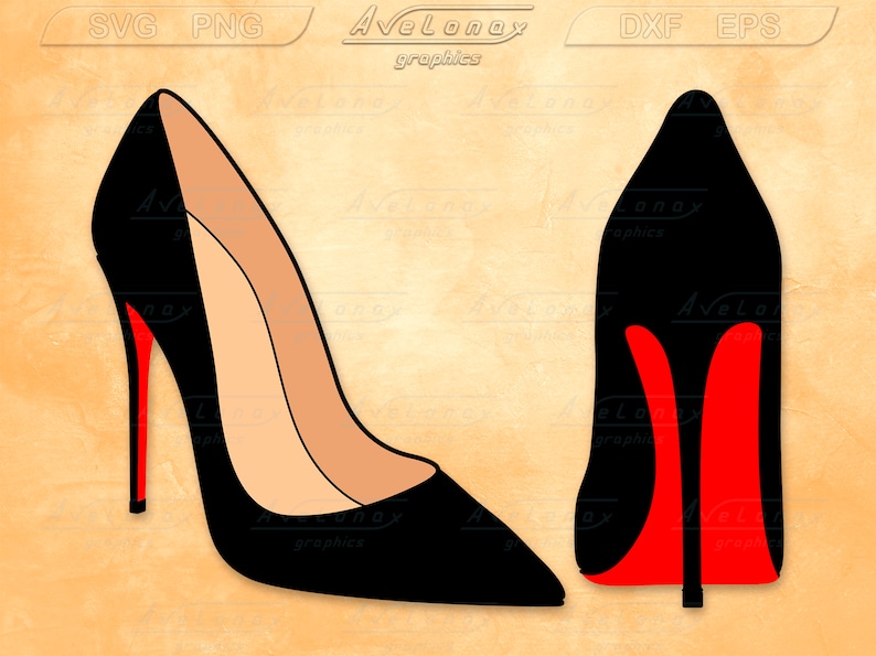 Red Bottom Heels svg High Heels SVG cut file Etsy