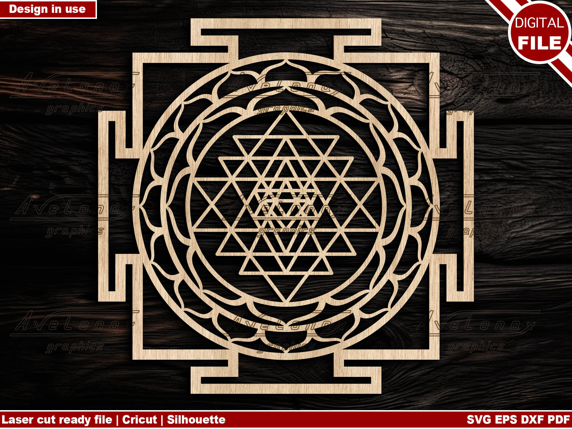 Sri Yantra Svg, Shri Vidya Png, Sacred Geometry Svg, Hindu Tantra Shri  Yantra Laser Cut File -  Canada