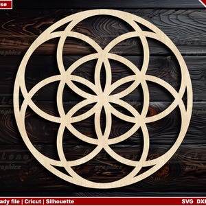 Seed of life svg, Heilige Geometrie svg, Cricut, Positive Vibes svg, Yoga svg datei