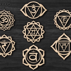 Chakra Symbol SVG, Chakra yoga symbol svg, Meditation svg Hindu svg Chakra symbols cut file