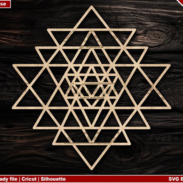 Sri Yantra svg, cricut, Sri Yantra Clipart, Sacred Geometry Cut file, Sri Chakra, Shri Yantra laser cut file