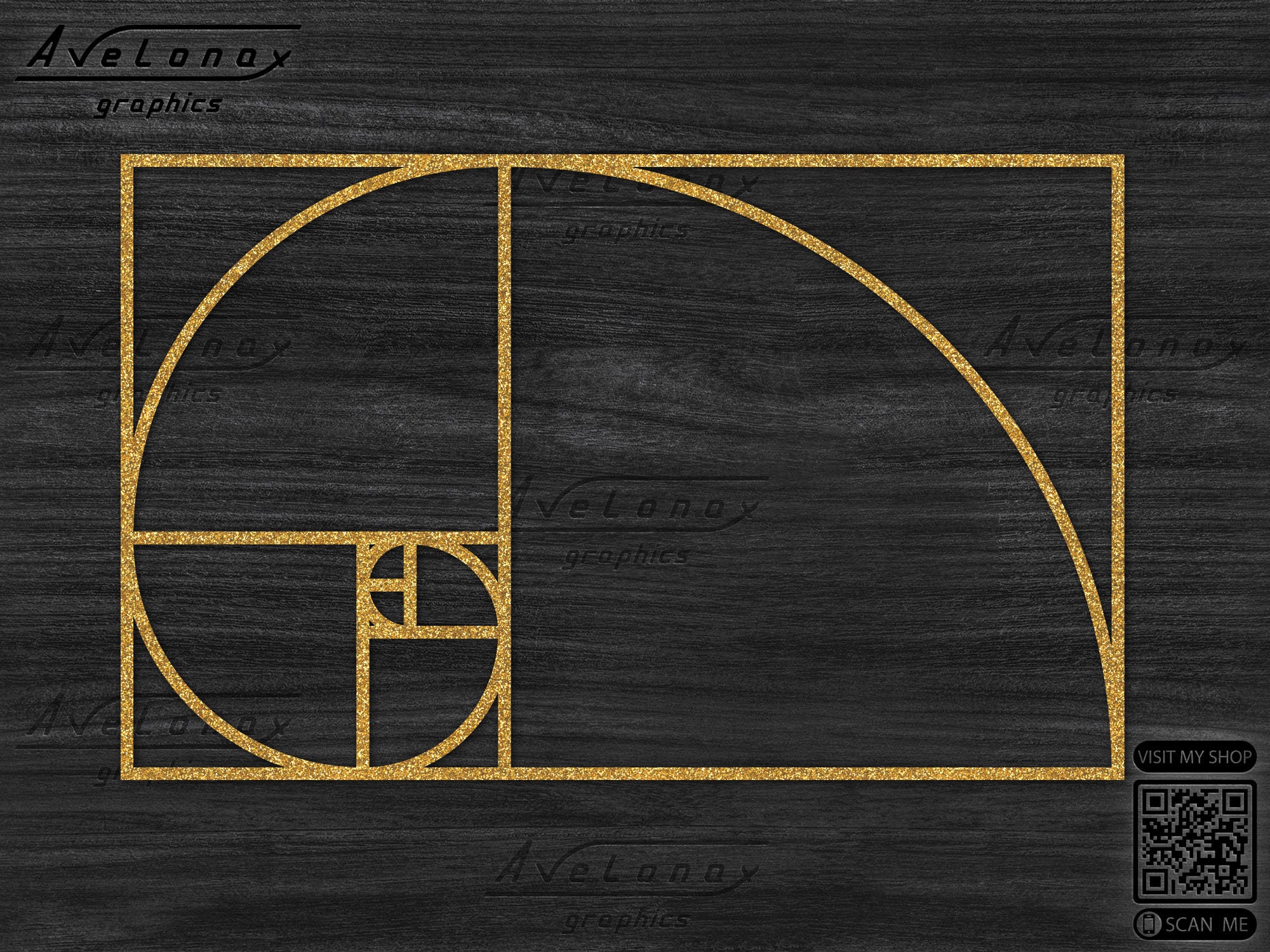 Golden Ratio SVG Golden Spiral Cut File Geometric Metal - Etsy Singapore