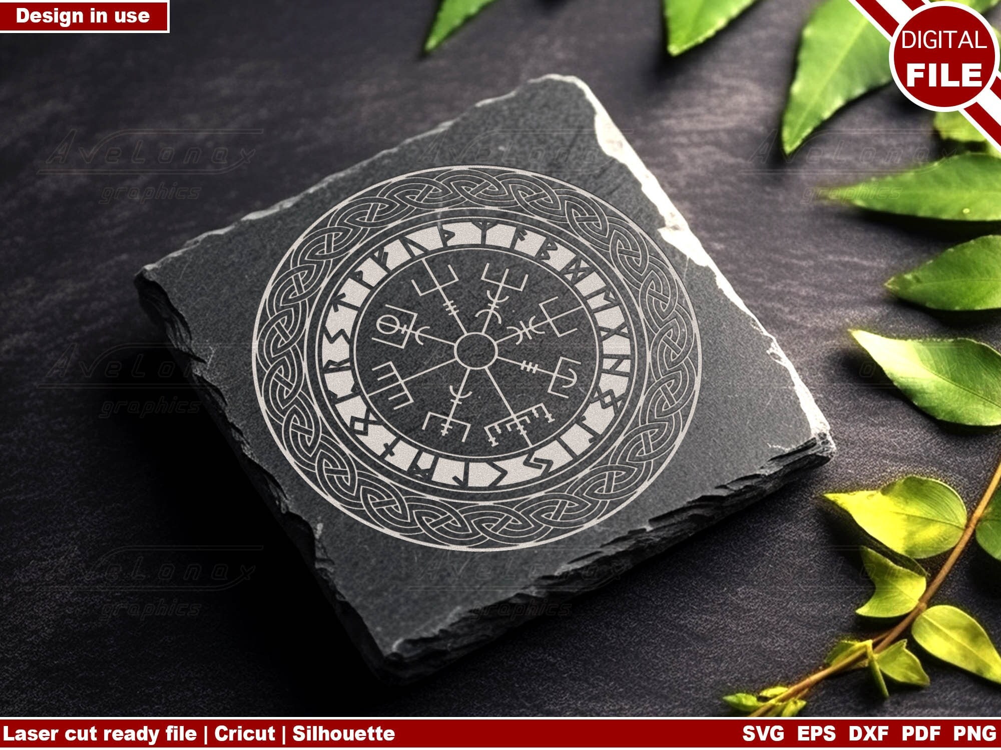 Vegvisir SVG, Viking Compass Png, Viking Runic Design Svg, Nordic ...