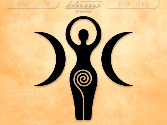 Download Spiral Goddess Svg Triple Moon Goddess Svg Wiccan Symbols Etsy