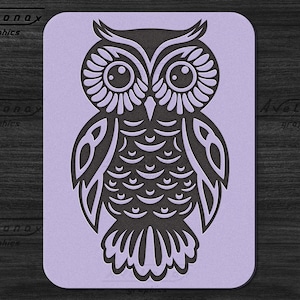 Owl svg, Owl wall art printable png, Owl Cricut svg, Owl laser cut file, Teacher svg, Bird cut file, Cottagecore png, Tote bag design svg