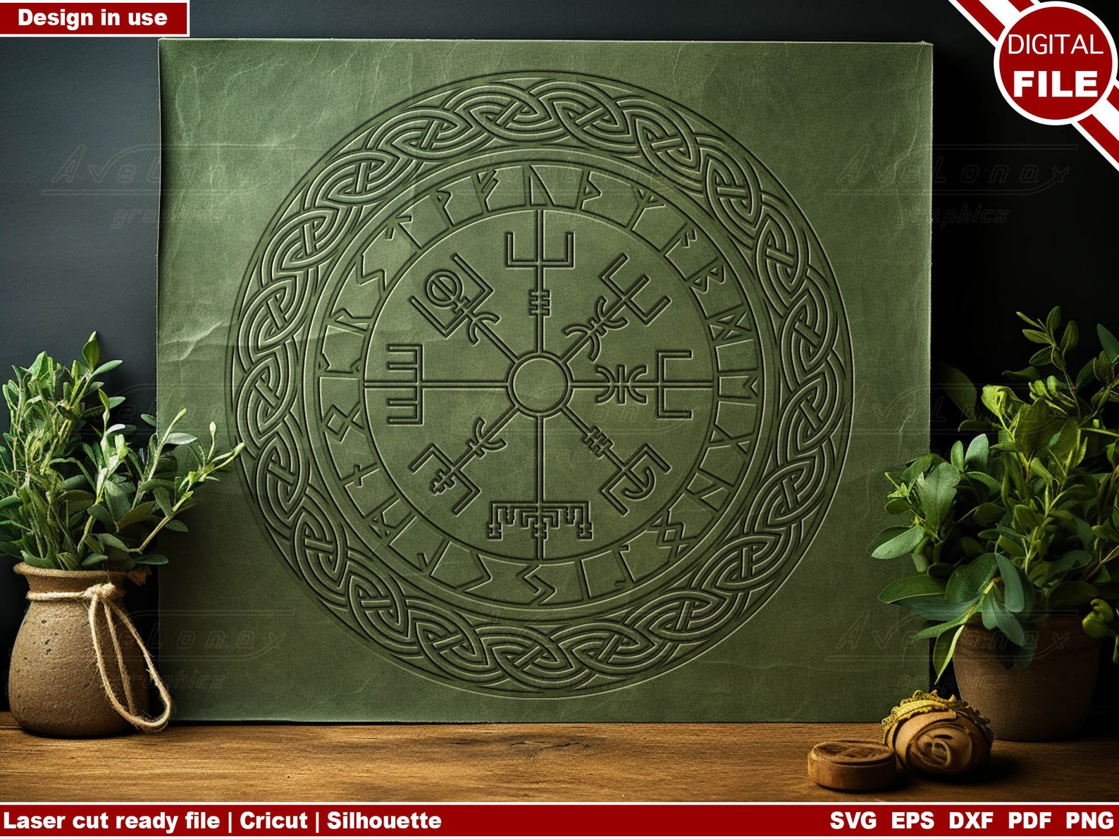 Wikinger Kompass Vegvisir Challenge Münze – Antikes Messing Mit Runen – Perfektes Geschenk Für Nordisch-Fans