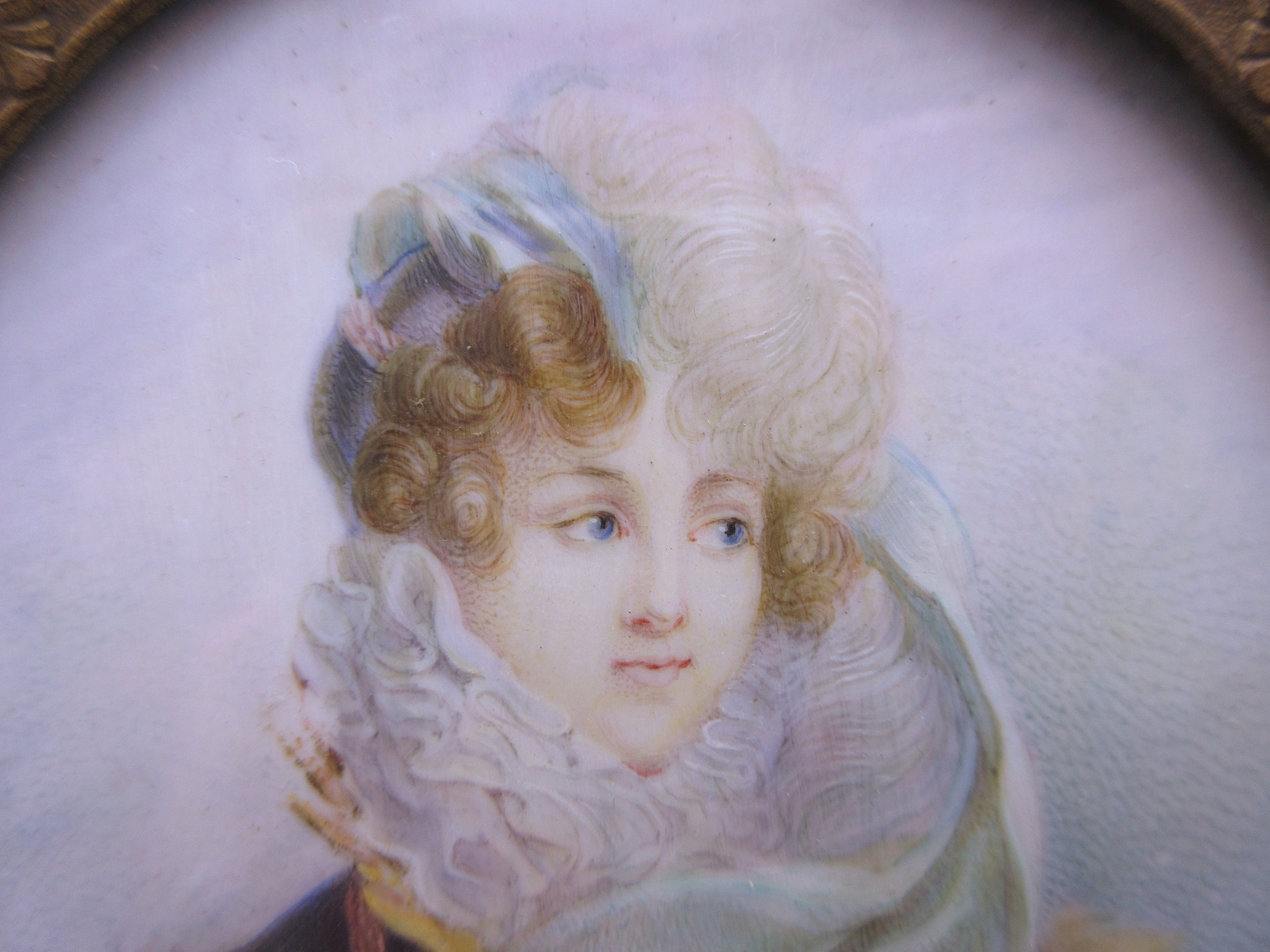 Antique Hand Painted Mourning Portrait Miniature Of A Etsy Antique Hand Painted Mourning Portrait Miniature Of A Etsy