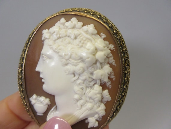 Incredible large exceptional carving shell cameo … - image 6