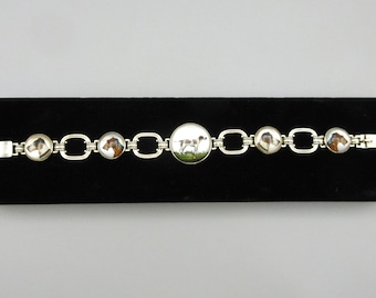 Vintage 14k gold and Essex Crystal dog bracelet